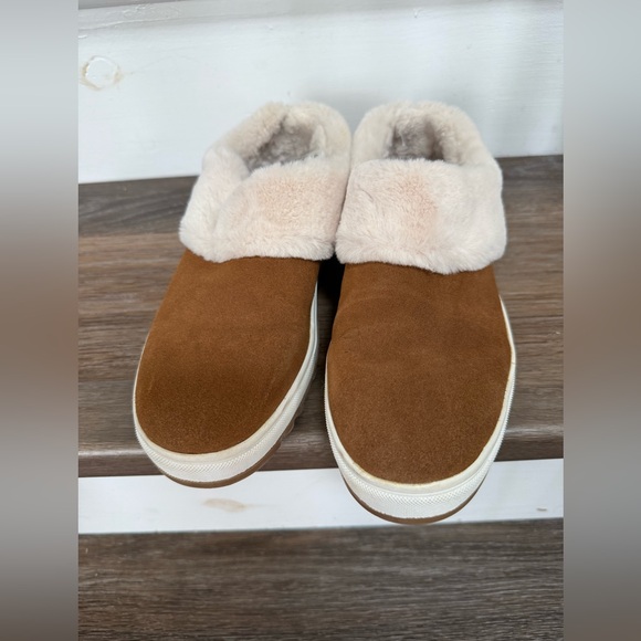 BLONDO Suri Tan WATERPROOF Faux Suede Slip On Shoe - Size 8 - Picture 2 of 13